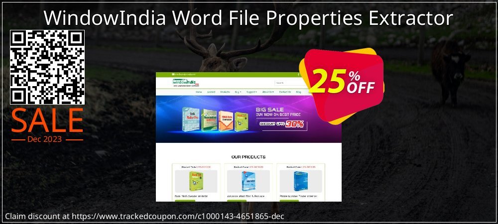 WindowIndia Word File Properties Extractor coupon on National Walking Day deals
