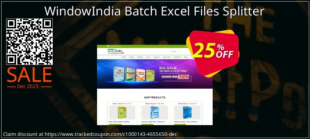 WindowIndia Batch Excel Files Splitter coupon on National Walking Day super sale