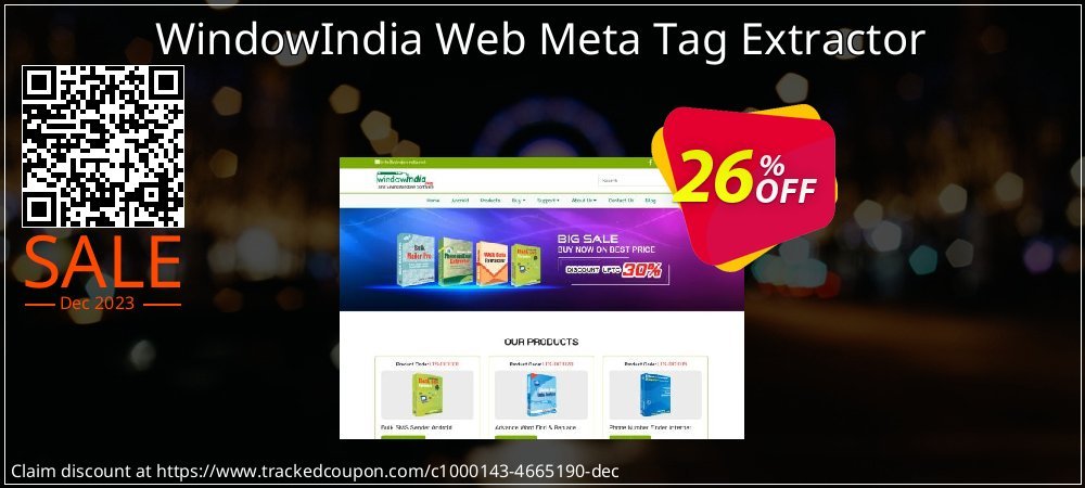 WindowIndia Web Meta Tag Extractor coupon on National Walking Day super sale