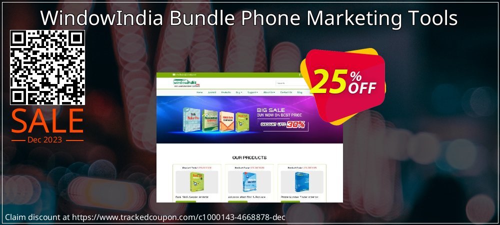 WindowIndia Bundle Phone Marketing Tools coupon on Virtual Vacation Day discount