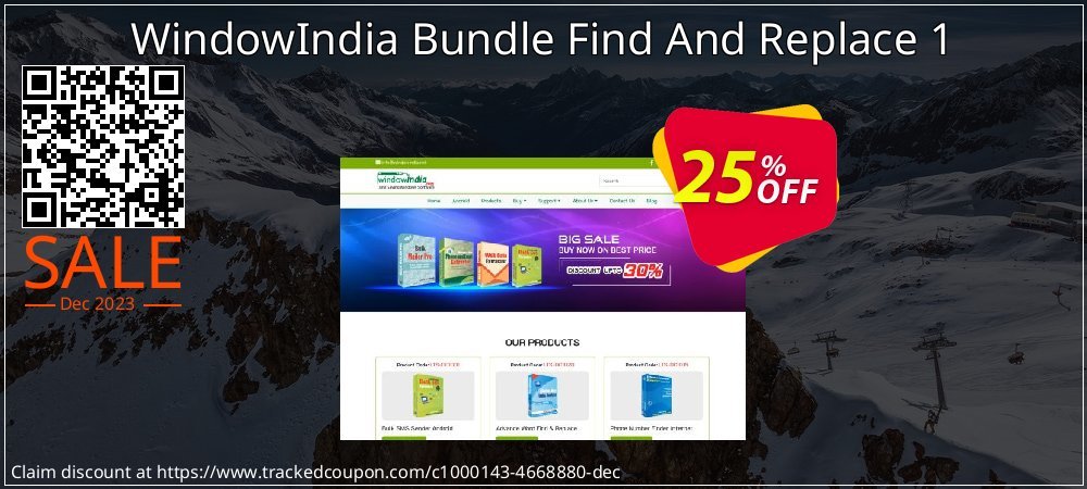 WindowIndia Bundle Find And Replace 1 coupon on National Walking Day super sale