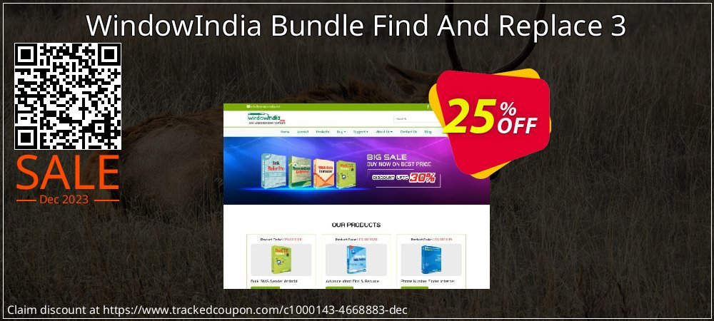 WindowIndia Bundle Find And Replace 3 coupon on Easter Day sales