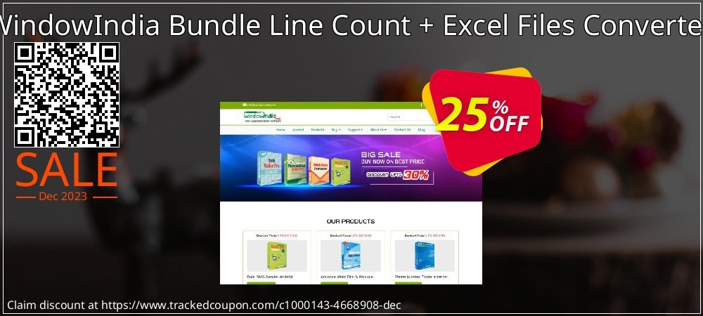 WindowIndia Bundle Line Count + Excel Files Converter coupon on Easter Day discounts