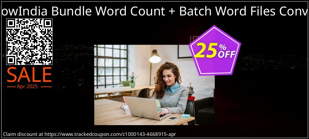 WindowIndia Bundle Word Count + Batch Word Files Converter coupon on National Walking Day offering sales