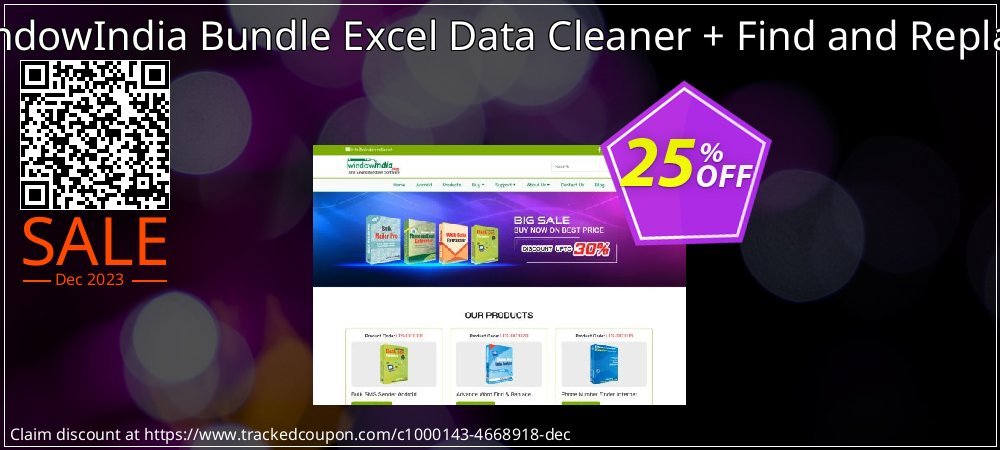 WindowIndia Bundle Excel Data Cleaner + Find and Replace coupon on Easter Day promotions