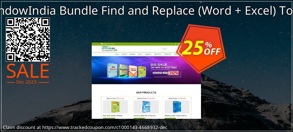 WindowIndia Bundle Find and Replace - Word + Excel Tools coupon on April Fools' Day offering discount