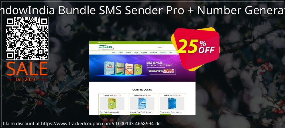 WindowIndia Bundle SMS Sender Pro + Number Generator coupon on April Fools' Day offer