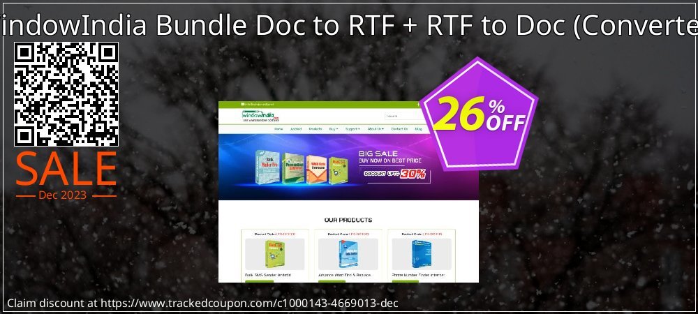 WindowIndia Bundle Doc to RTF + RTF to Doc - Converter  coupon on Easter Day offering discount