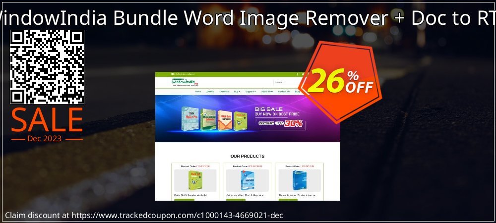 WindowIndia Bundle Word Image Remover + Doc to RTF coupon on World Party Day discount