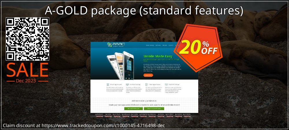 A-GOLD package - standard features  coupon on Easter Day discounts