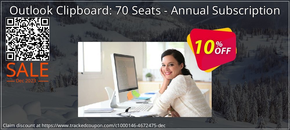 Outlook Clipboard: 70 Seats - Annual Subscription coupon on World Backup Day discount