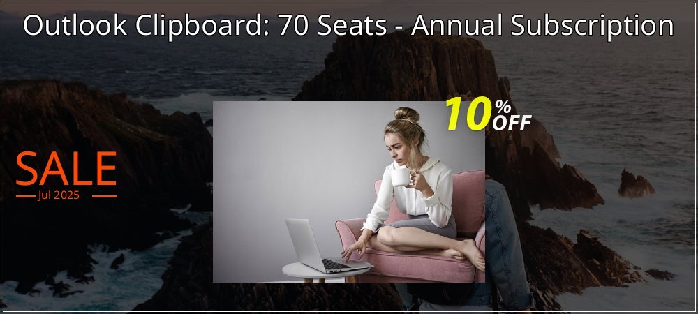 Outlook Clipboard: 70 Seats - Annual Subscription coupon on World Backup Day discount