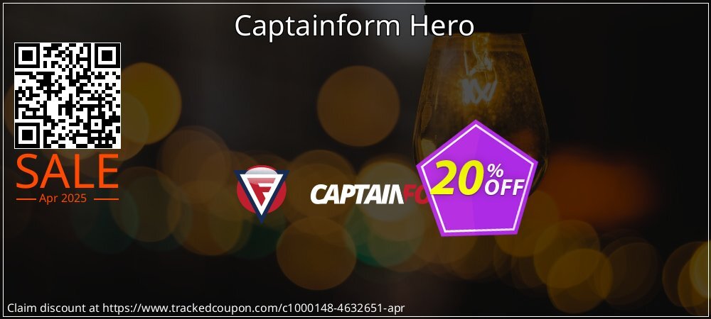 Captainform Hero coupon on World Party Day discounts