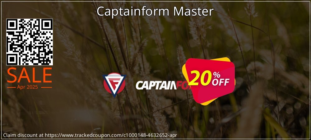 Captainform Master coupon on National Memo Day sales