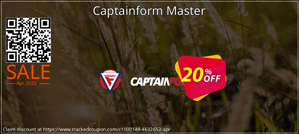 Captainform Master coupon on April Fools Day discounts