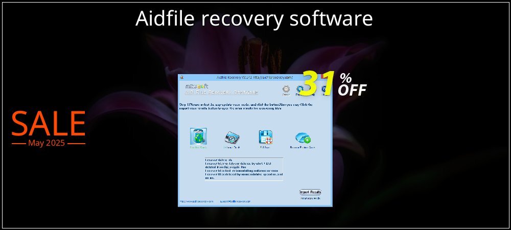 Aidfile recovery software coupon on National Pizza Party Day discounts