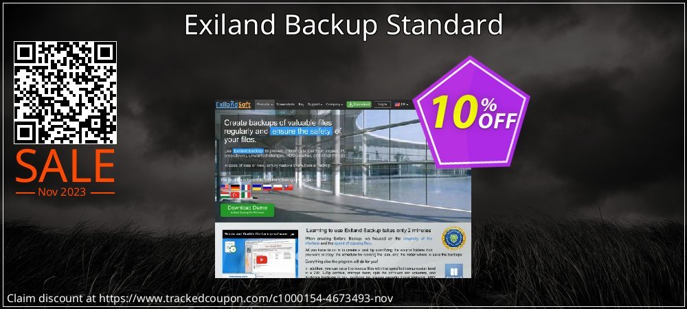 Get 10% OFF Exiland Backup Standard offering sales