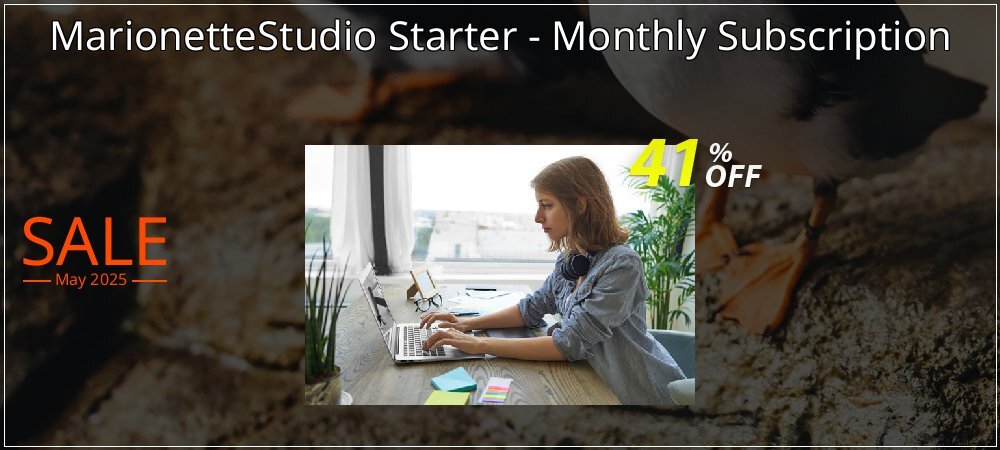 MarionetteStudio Starter - Monthly Subscription coupon on National Memo Day offering discount