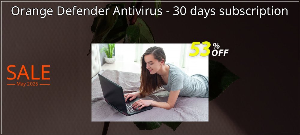 Orange Defender Antivirus - 30 days subscription coupon on National Walking Day sales