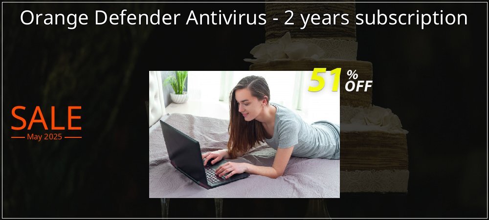 Orange Defender Antivirus - 2 years subscription coupon on April Fools' Day discounts