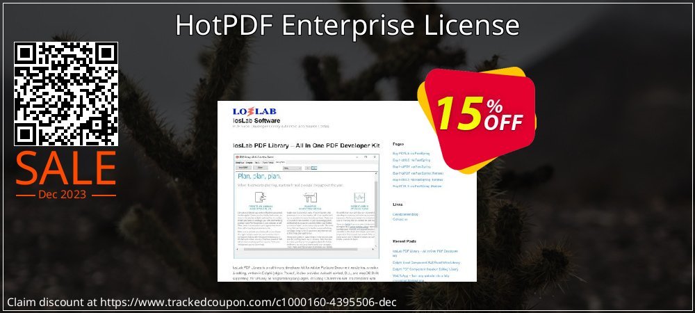 HotPDF Enterprise License coupon on World Party Day super sale