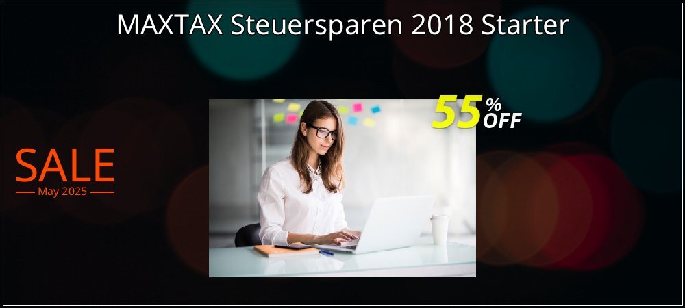 MAXTAX Steuersparen 2018 Starter coupon on World Party Day offering sales