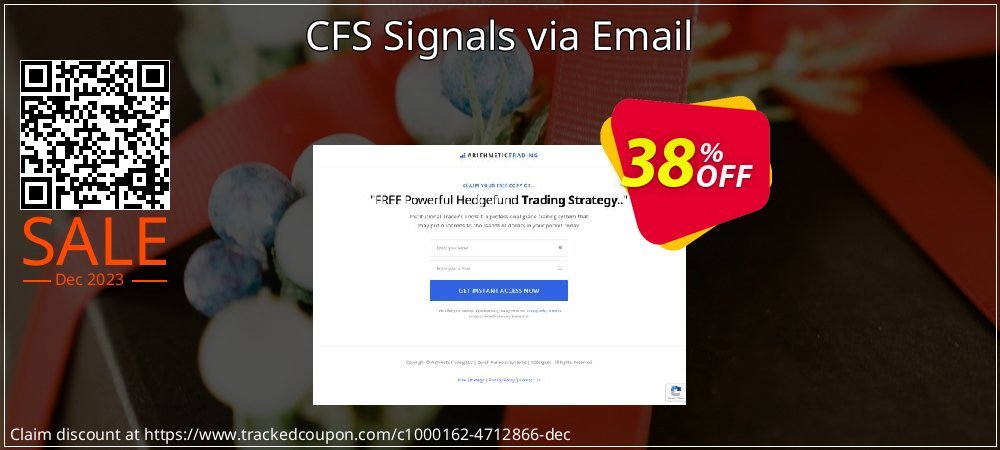 CFS Signals via Email coupon on World Whisky Day offer