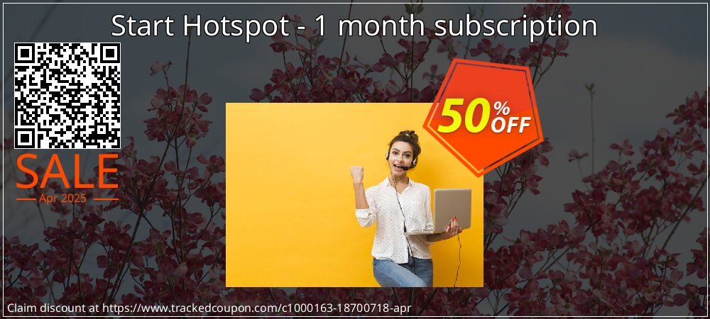 Start Hotspot - 1 month subscription coupon on Constitution Memorial Day deals