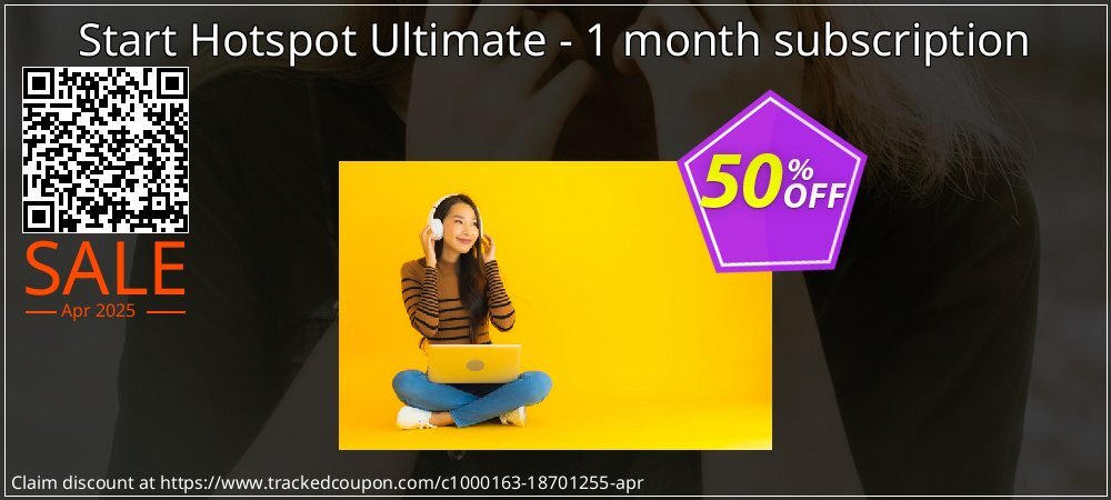 Start Hotspot Ultimate - 1 month subscription coupon on National Walking Day super sale