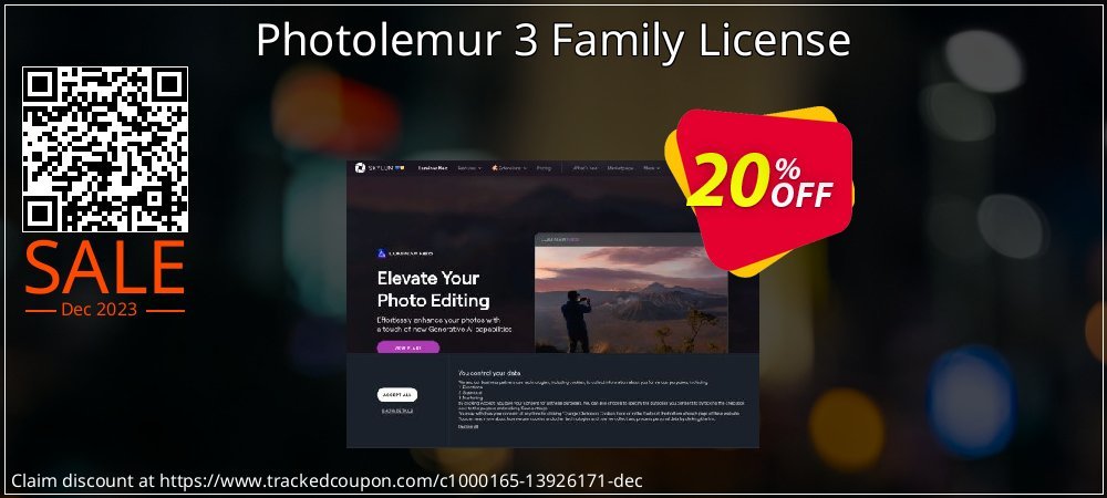 Photolemur 3 Family License coupon on World Party Day sales