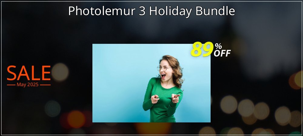 Photolemur 3 Holiday Bundle coupon on World Party Day offering discount