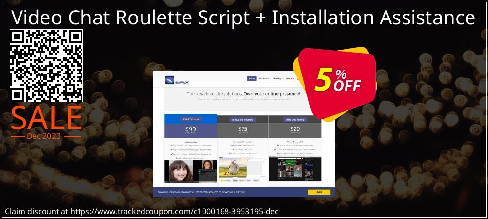 Video Chat Roulette Script + Installation Assistance coupon on World Backup Day discounts