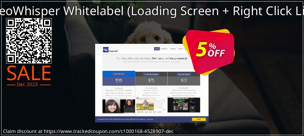 VideoWhisper Whitelabel - Loading Screen + Right Click Link  coupon on Working Day sales