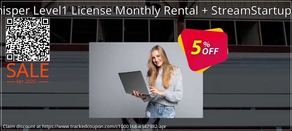 VideoWhisper Level1 License Monthly Rental + StreamStartup Hosting coupon on April Fools' Day discount