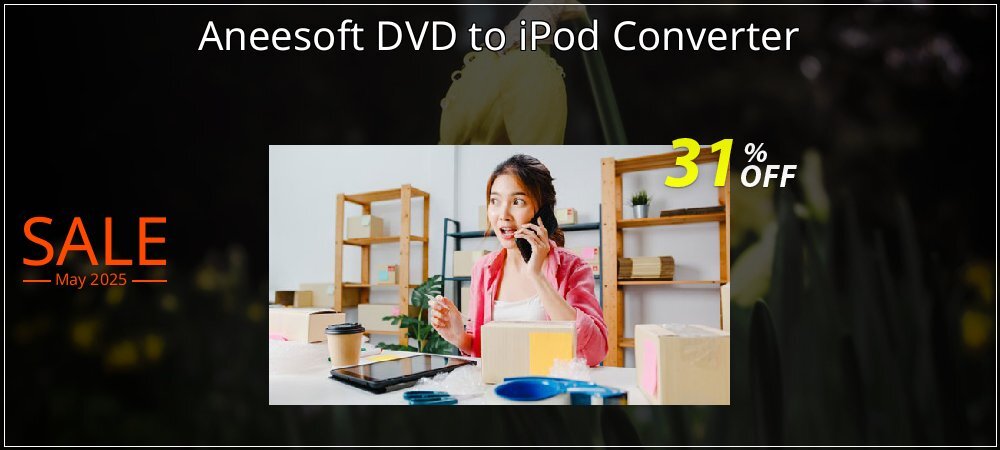 Aneesoft DVD to iPod Converter coupon on National Pizza Party Day promotions