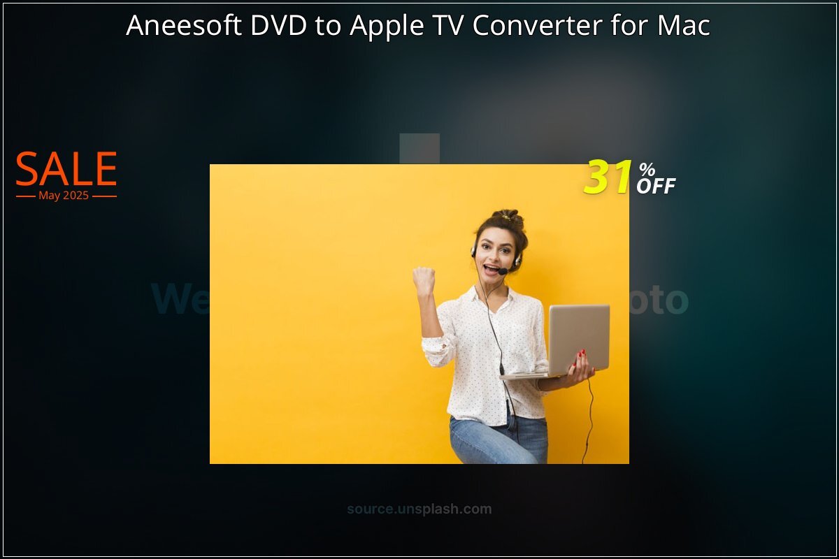 Aneesoft DVD to Apple TV Converter for Mac coupon on Easter Day deals