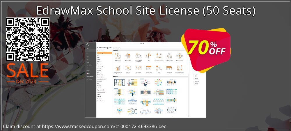EdrawMax School Site License - 50 Seats  coupon on National Savings Day offering discount