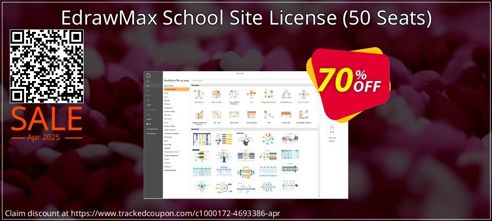 EdrawMax School Site License - 50 Seats  coupon on World Party Day discounts