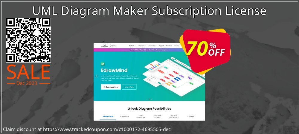 UML Diagram Maker Subscription License coupon on World Smile Day promotions
