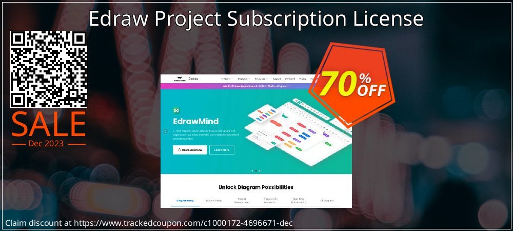 Edraw Project Subscription License coupon on World Smile Day offering discount