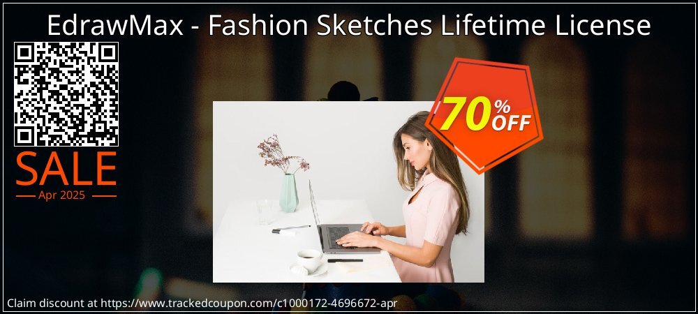 EdrawMax - Fashion Sketches Lifetime License coupon on April Fools' Day promotions