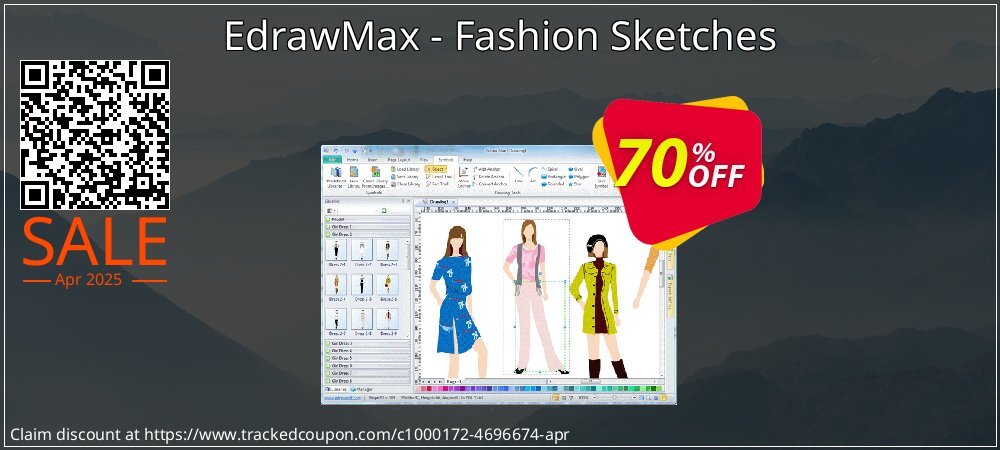 EdrawMax - Fashion Sketches coupon on World Password Day offer
