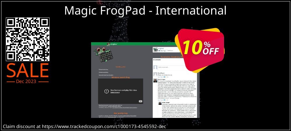 Magic FrogPad - International coupon on April Fools' Day discount