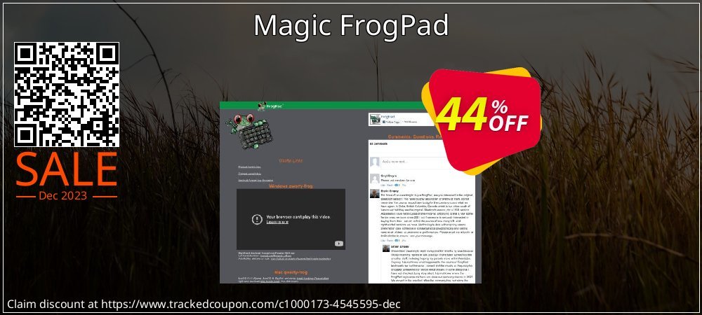 Magic FrogPad coupon on World Backup Day offering sales
