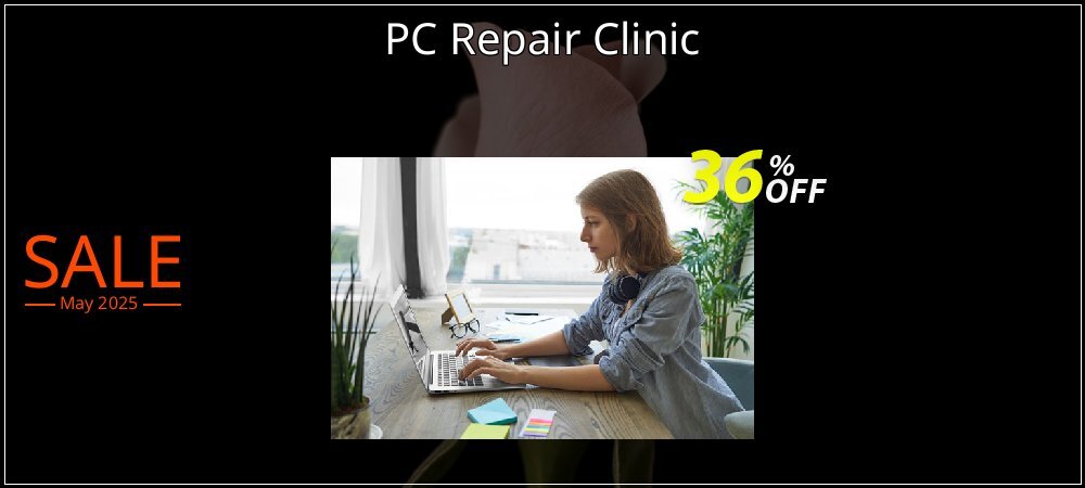 PC Repair Clinic coupon on World Party Day offering sales