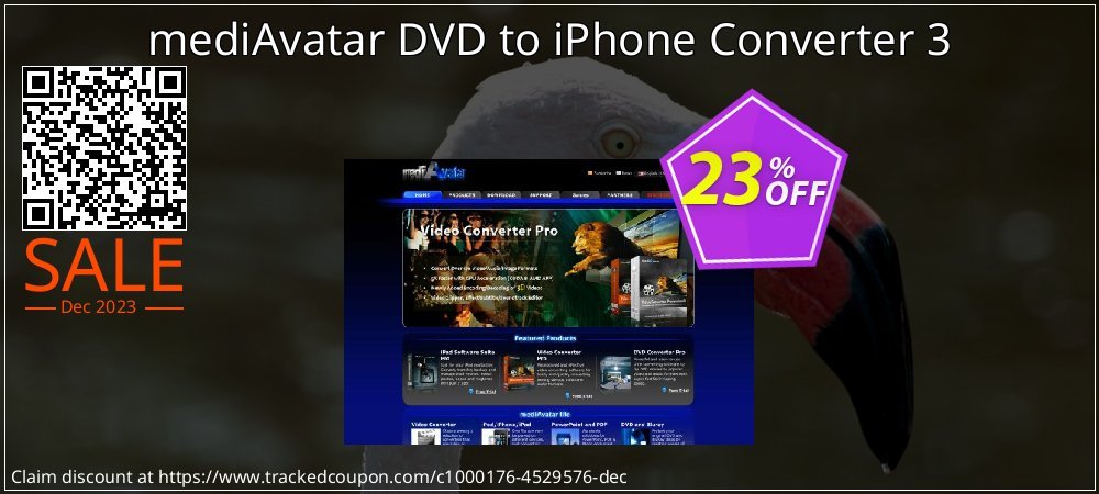 mediAvatar DVD to iPhone Converter 3 coupon on World Party Day deals