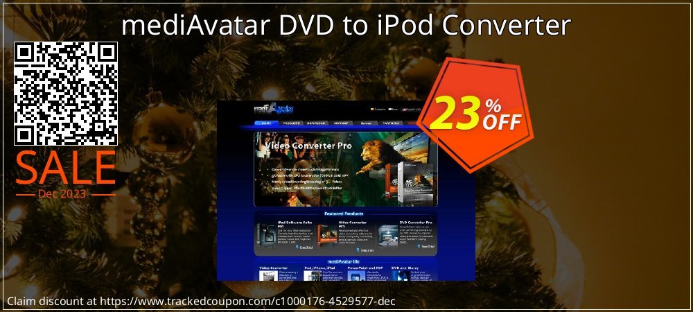 mediAvatar DVD to iPod Converter coupon on Working Day discount