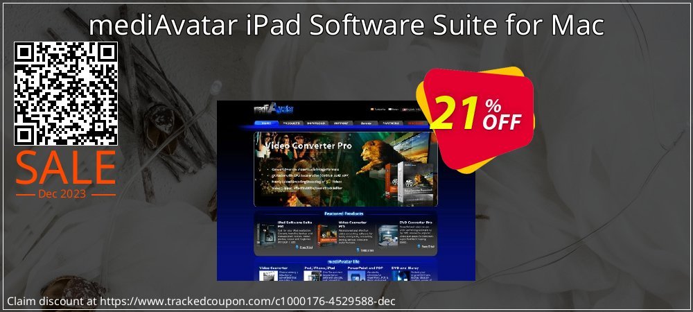 mediAvatar iPad Software Suite for Mac coupon on Easter Day offering discount