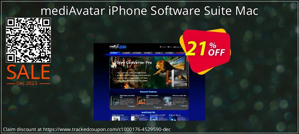 mediAvatar iPhone Software Suite Mac coupon on World Backup Day offering sales