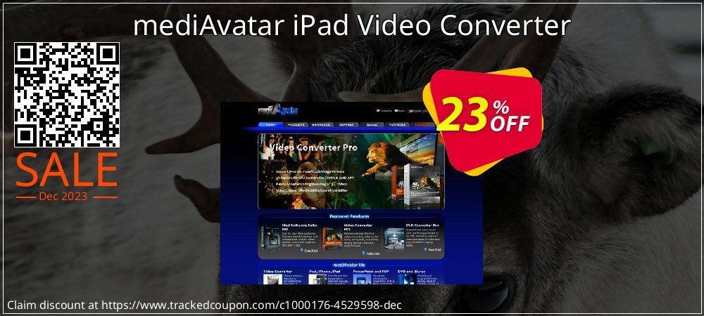 mediAvatar iPad Video Converter coupon on Virtual Vacation Day offering discount